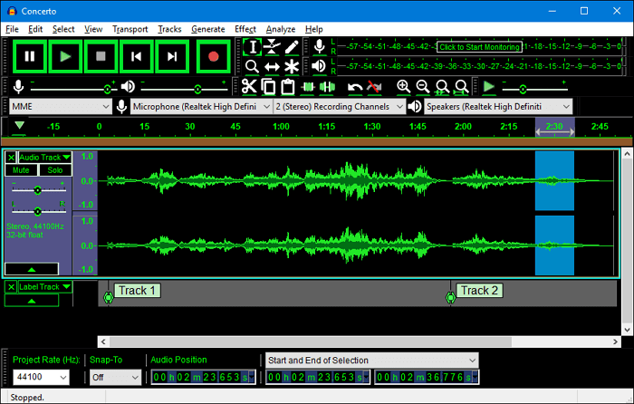 Audacity - enregistreur vocal avec annulation du bruit