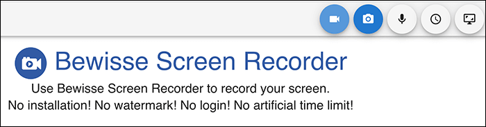 bewisse screen recorder sans limite de temps en ligne