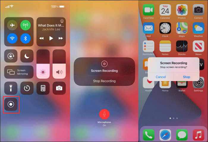 enregistrer une vidéo sur l'iphone