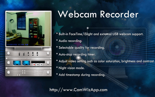 Enregistreur webcam pour Mac 