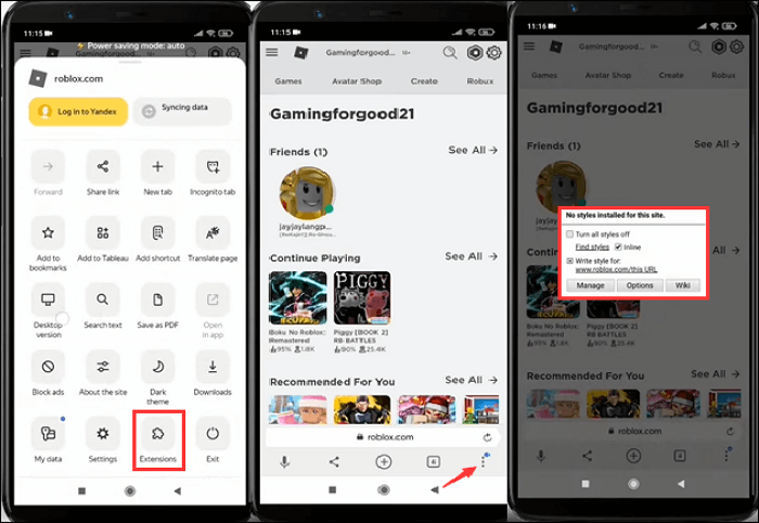 changer le fond ou le thème de roblox