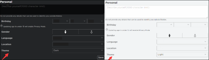 changer le fond de roblox en noir et blanc