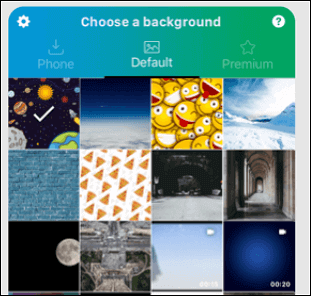 choisir l'arrière-plan chromavide