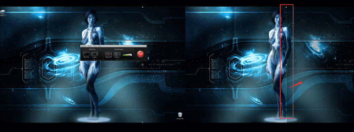 Glisser-déposer la ligne pointillée verte