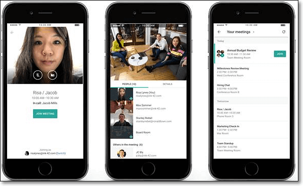 Enregistrer Google Meet sur l'iPhone