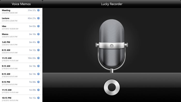 enregistreur vocal Windows 10 - Lucky recorder 
