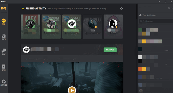 medal tv enregistre le gameplay sur pc