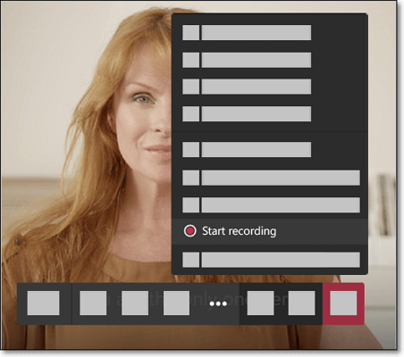 Enregistrer une réunion d'équipe avec l'application de bureau