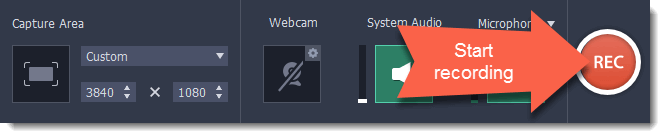 movavi lancer l'enregistrement