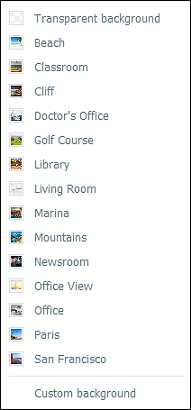 option image de l'arrière-plan