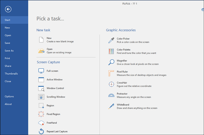 Outil de découpage - picpick