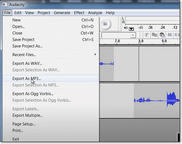 comment faire un enregistrement vocal sur Windows 10 avec Audacity 