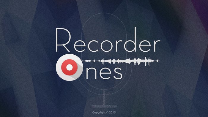 Recorder Ones pour l'enregistrement de la voix