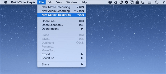 Enregistrement audio ou vidéo avec QuickTime