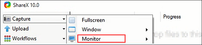sharex pour faire une capture d'écran