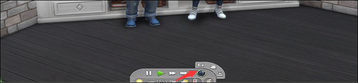 utiliser la barre de contrôle de la sim4 pour faire une capture d'écran