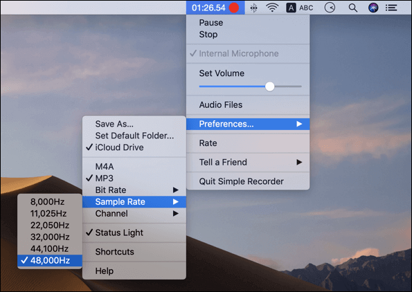 simple recorder pour mac
