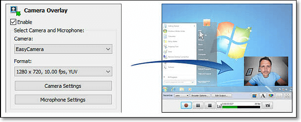 Enregistreur de webcam Windows 10