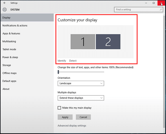 Modifier les paramètres d'affichage