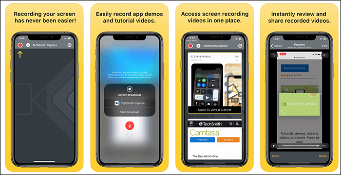 Techsmith capture - meilleur enregistreur d'écran gratuit pour iPhone
