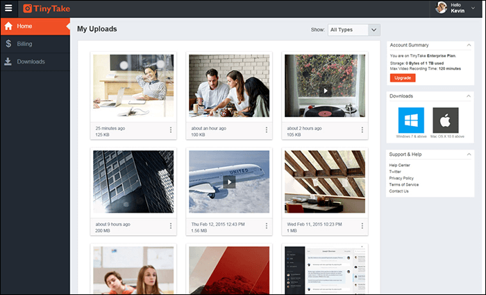 tinytake - enregistreur de jeu pour PC et Mac