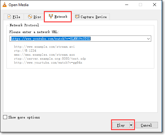 Enregistrer musing streaming avec vlc 