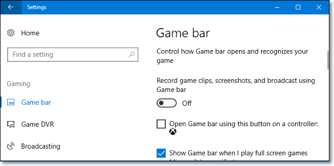 Enregistreur d'écran gratuit sans filigrane - Windows 10 Game DVR