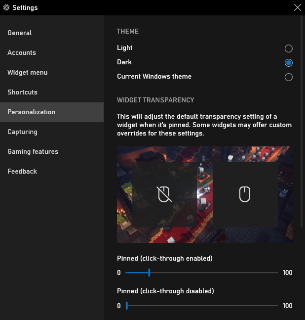 windows 10 xbox game bar changer les paramètres