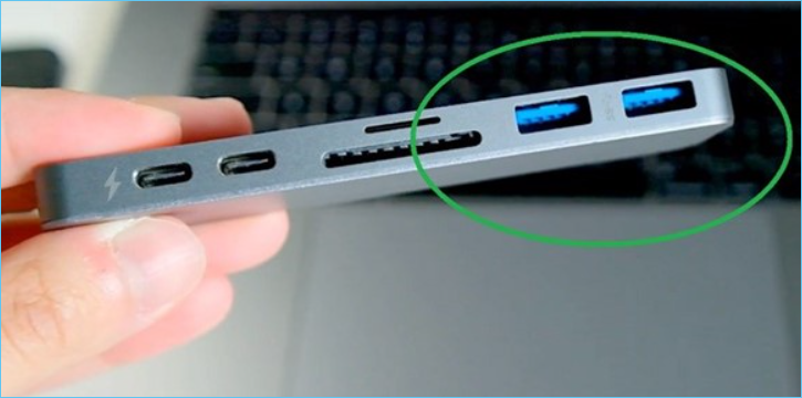 connecter l'appareil photo à la prise USB