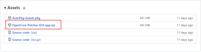 Télécharger OpenCore Patcher