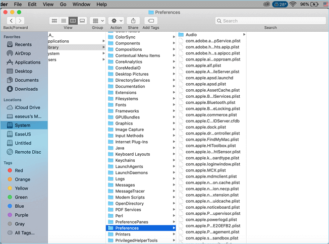 trouver le dossier des documents manuellement