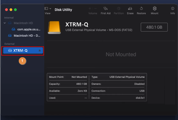 effacer le disque Mac