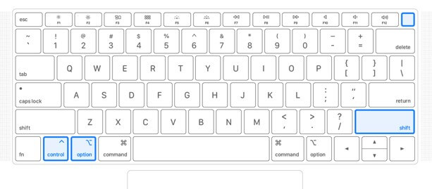 maintenez le contrôle + alt + Maj