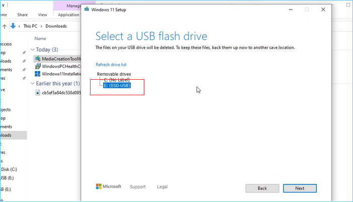 déplacer un os sur un ssd sans clonage étape 3