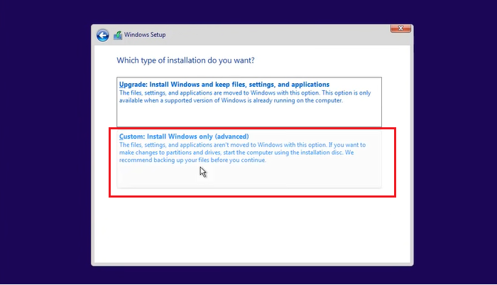 transfert d'os sur ssd sans cloner étape 8