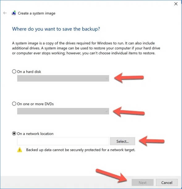 cloner le disque dur sans logiciel étape 4