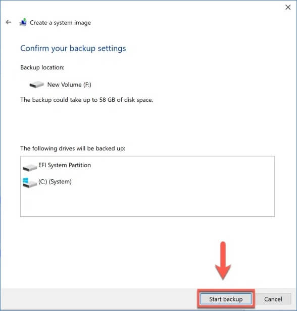 cloner un disque dur sans logiciel étape 5