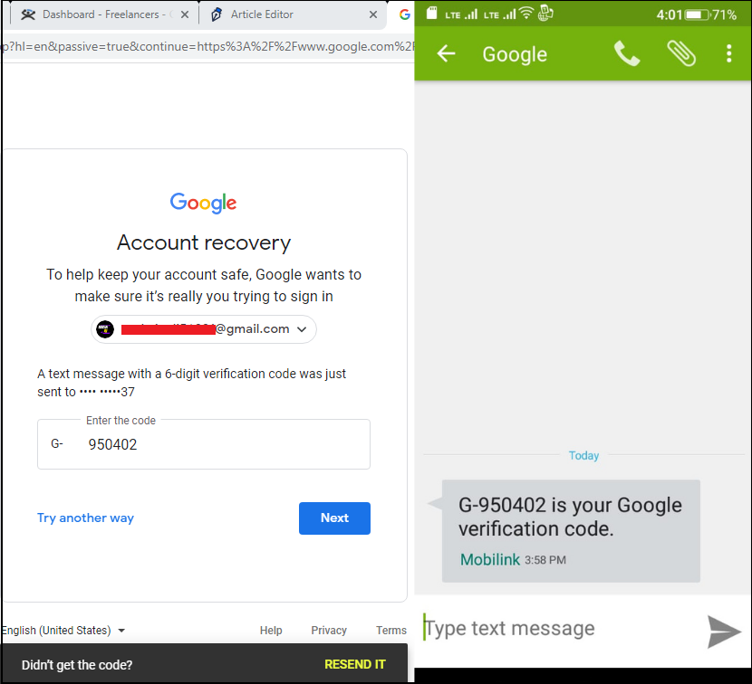 récupérer le mot de passe youtube par numéro de téléphone