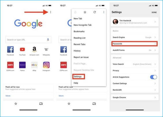 Pour les appareils Android et iOS