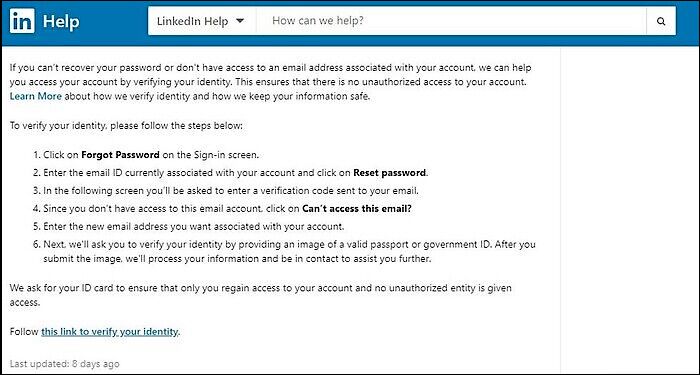 vérifier l'identité