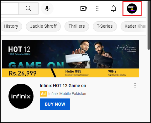 réinitialiser un nouveau mot de passe youtube