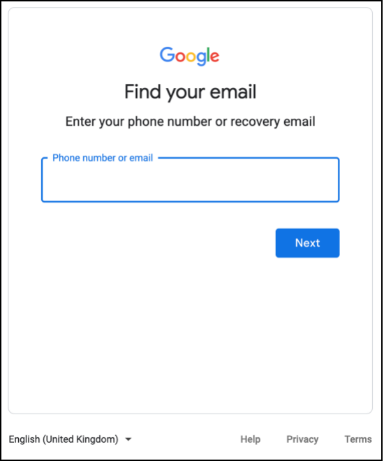 réinitialiser le mot de passe gmail