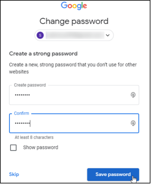 changer le mot de passe dans gmail