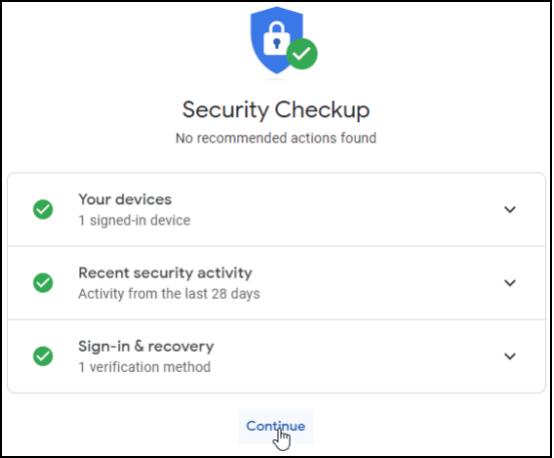 contrôle de sécurité