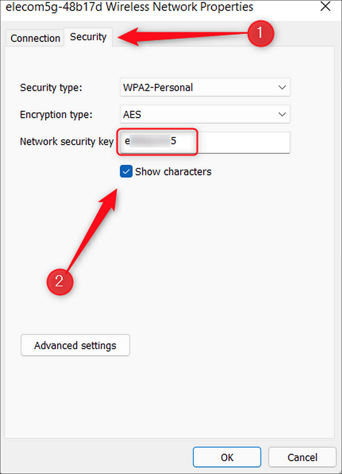 voir le mot de passe wifi
