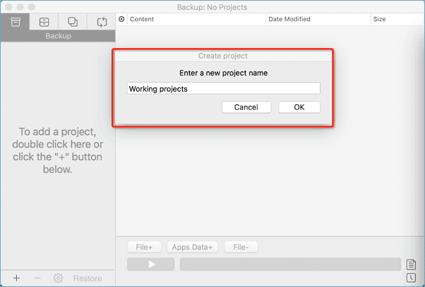 Configuration pour la sauvegarde des données Mac sans Time Machine.