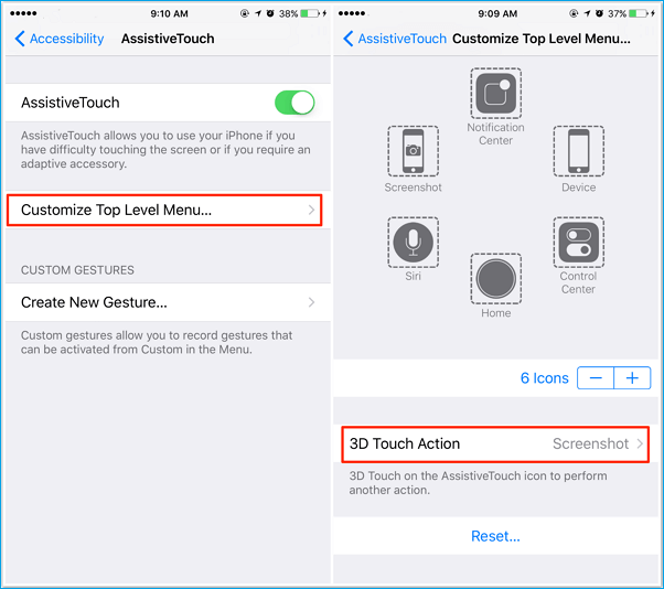 prendre une capture d'écran sur iPad avec 3D touch