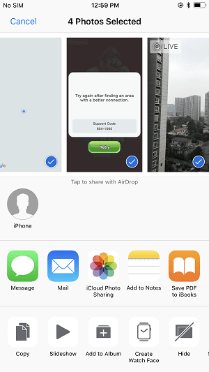 Comment transférer des photos d'un iPhone à un autre avec AirDrop