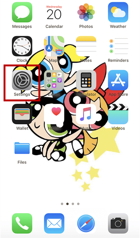 changer le mode veille de l'iphone - étape 1
