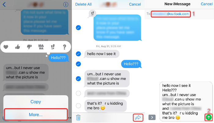 Comment exporter les iMessages de l'iPhone